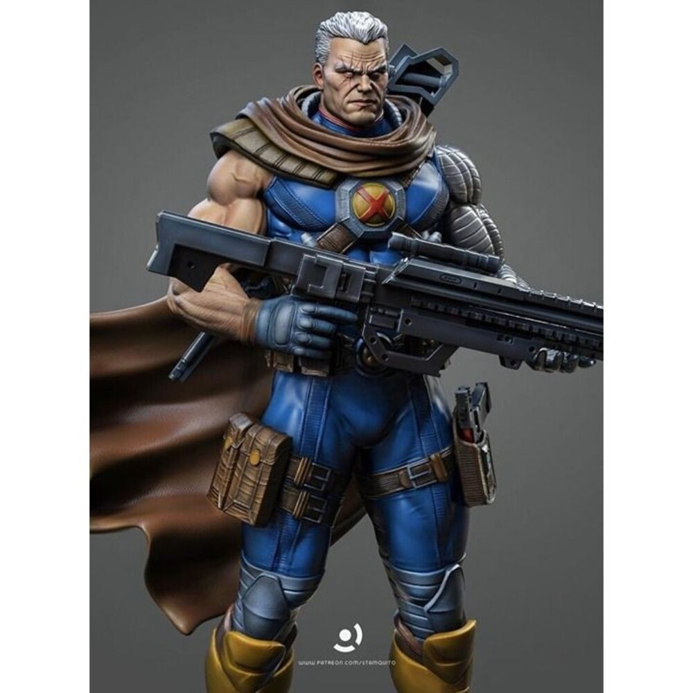 Cable xmen resin print . 25cm Marvel Legends inspired design